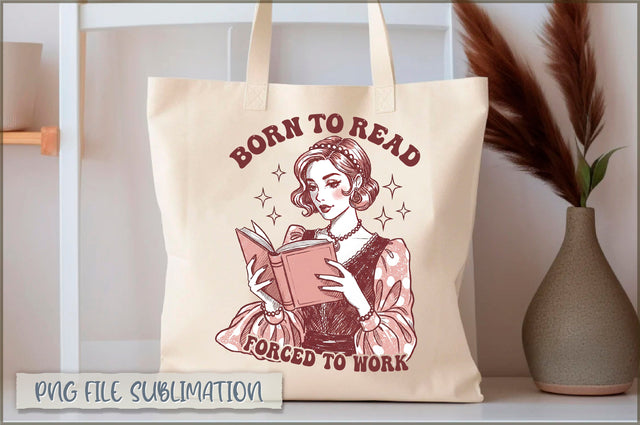 Born to read forced to work Tote Bag Sublimation Shetara Begum 
