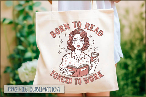 Born to read forced to work Tote Bag Sublimation Shetara Begum 