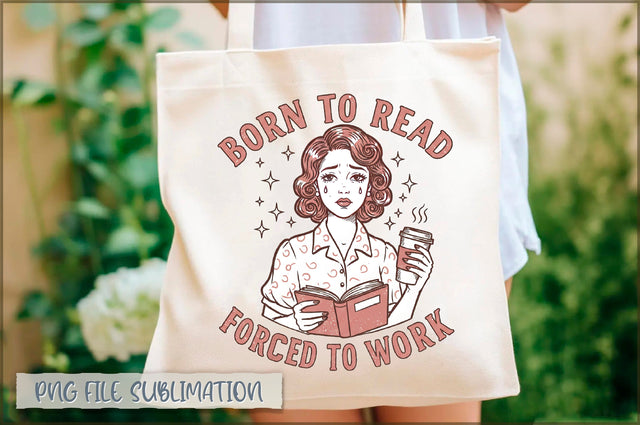 Born to read forced to work Tote Bag Sublimation Shetara Begum 