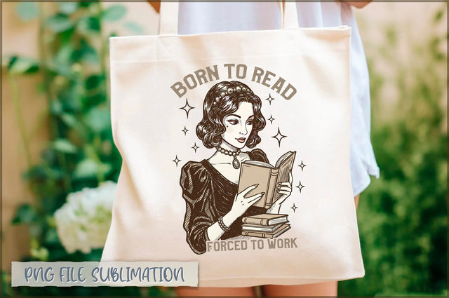 Born to read forced to work Tote Bag Sublimation Shetara Begum 