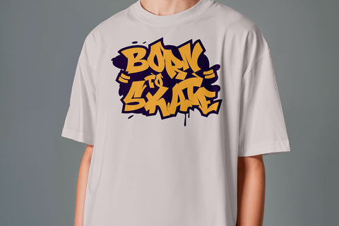 Born to Skate SVG | Urban Skateboard Graffiti Design | Street Style PNG for Shirt and Poster SVG Mozzatype 