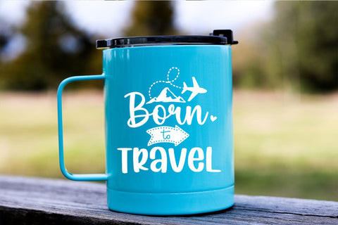 Born to Travel I Vacation SVG I Travel SVG I Adventure SVG SVG Happy Printables Club 