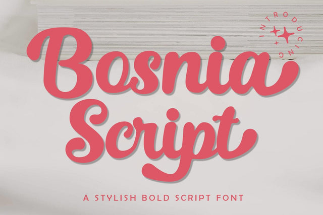 Bosnia Script Font muhammadzeky 