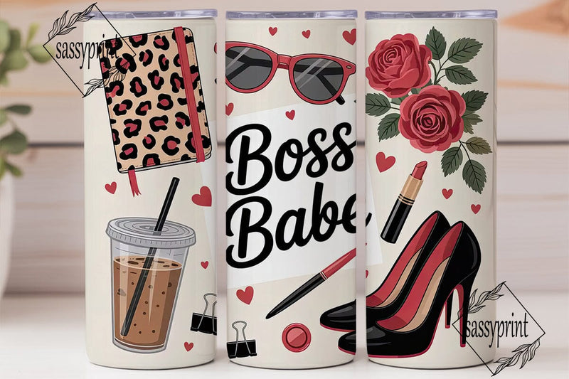 Boss Babe 20oz Tumbler Design Sublimation sassyprint 