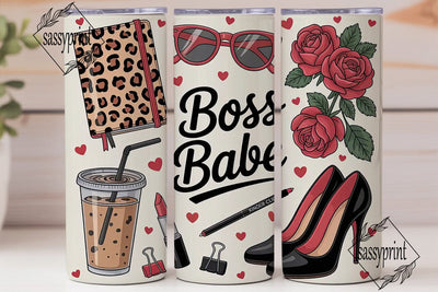 Boss Babe 20oz Tumbler Design Sublimation sassyprint 
