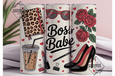Boss Babe 20oz Tumbler Design Sublimation sassyprint 