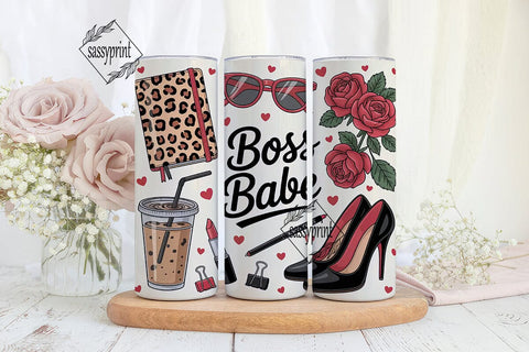 Boss Babe 20oz Tumbler Design Sublimation sassyprint 