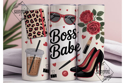 Boss Babe 20oz Tumbler Design Sublimation sassyprint 