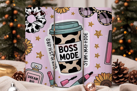 Boss Babe Glam 20oz Tumbler Wrap Sublimation DesignSVG 