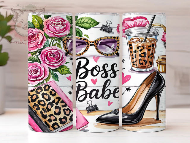 Boss Babe Woman 20oz Tumbler Wrap, Boss Babe Tumbler, Woman Business Owner, 20oz Tumbler Wrap, Entrepreneur Design, Female Boss, Sublimation Tumbler, Girl Boss Gift Sublimation Lara' s Designs 
