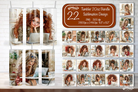 Boss Lady 20oz skinny tumbler bundle Tumbler Sublimation wrap 20 oz skinny tumbler sublimation design Sublimation Createya Design 