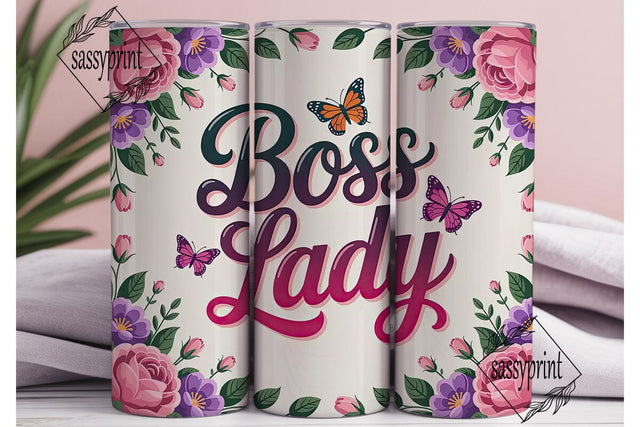 Boss Lady 20oz Tumbler Wrap Sublimation sassyprint 