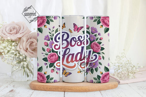 Boss Lady 20oz Tumbler Wrap Sublimation sassyprint 