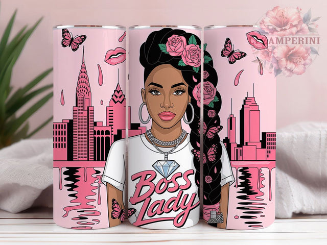 Boss Lady Empowerment Coffee Tumbler, Black Woman Mug, Badass Quote Cup, Empowerment Drinkware, Strong Woman Gift, Girl Boss Tumbler, Inspirational Coffee Mug Sublimation Li Zamperini 