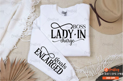 Boss Lady in charge Sleeve SVG Design SVG Designangry 