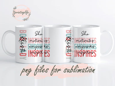 Boss Mug Wrap Design, Instant Digital Design Download Mug Wrap Design, Mug Design PNG Sublimation PrintingLife 
