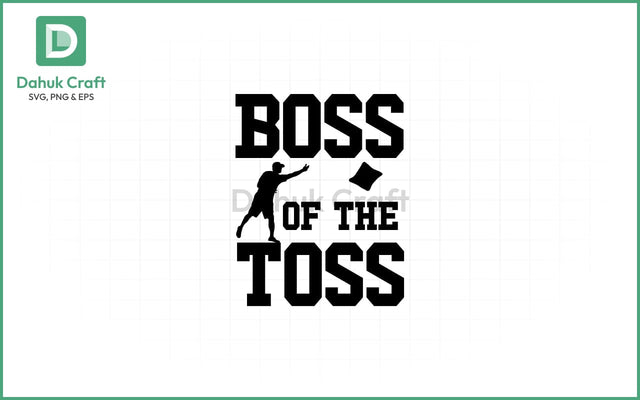 Boss of the Toss SVG – Cornhole King Boss of the Toss SVG PNG & EPS V16 SVG dahukdesign 