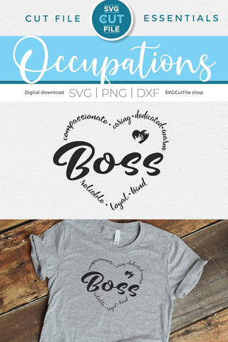 Boss svg - Best Boss svg for bosses appreciation day SVG SVG Cut File 