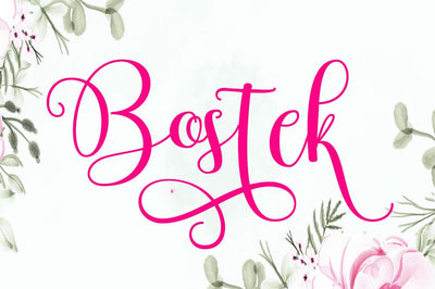 Bostek Font gatype 
