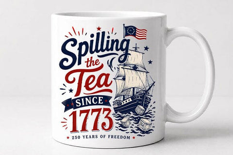 Boston Tea Party PNG Patriotic History Sublimation Design Digital Download SVG BillahCrafts 
