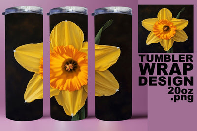 Botanical Beauty 3D Tumbler Wrap - Sublimation 20oz Sublimation afrosvg 