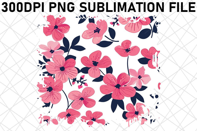 Botanical Beauty PNG Design Sublimation afrosvg 