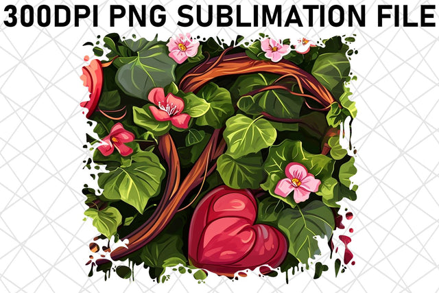 Botanical Bliss Floral PNG Sublimation afrosvg 