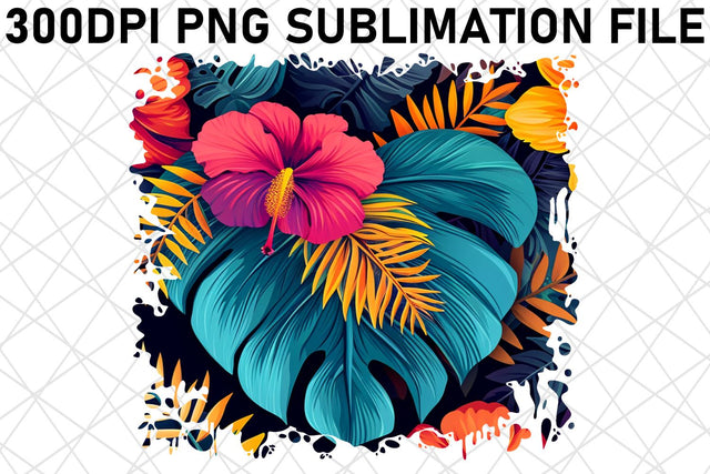 Botanical Bloom PNG Graphic Sublimation afrosvg 