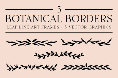 Botanical Border Bundle SVG RFCreative 