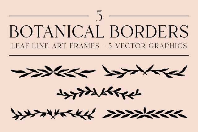 Botanical Border Bundle SVG RFCreative 