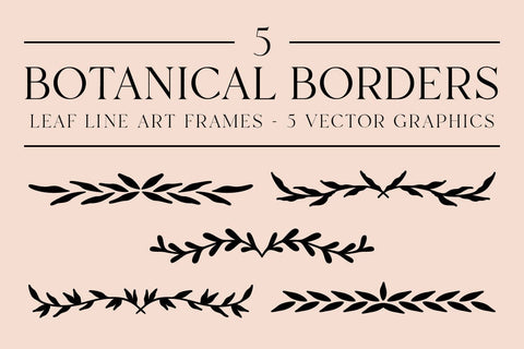 Botanical Border Bundle SVG RFCreative 