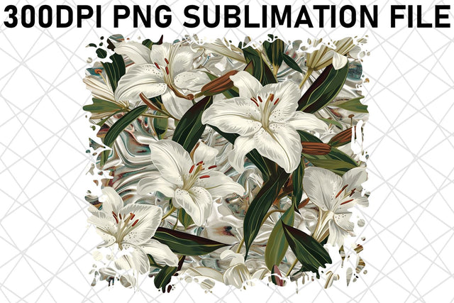 Botanical Elegance in Full Bloom Sublimation afrosvg 