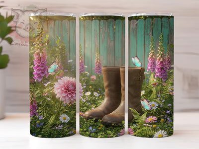 Botanical Gardening Floral Tumbler, Plant Lover Tumbler, Stylish 20oz Wrap, Sublimation Design, Trendy Gift Idea, Rustic Plant Wrap, Botanical Gardening Tumbler Sublimation Lara' s Designs 