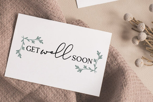 Botanical Get Well Soon SVG RFCreative 