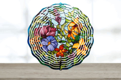 Botanical Wind Spinner Sublimation Designs Bundle Sublimation Regulrcrative 