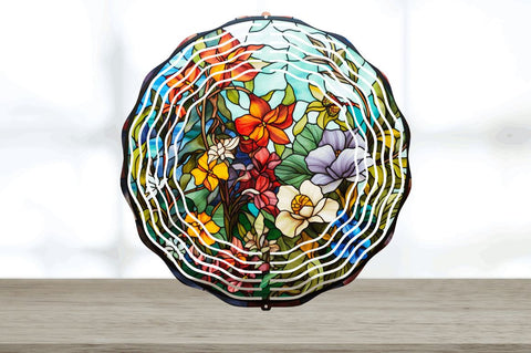 Botanical Wind Spinner Sublimation Designs Bundle Sublimation Regulrcrative 