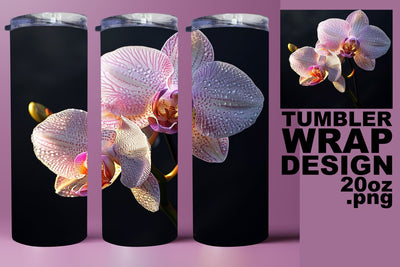 Botanical Wonderland 3D Tumbler Wrap - Sublimation 20oz Sublimation afrosvg 