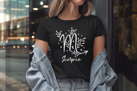 Botanical Zodiac SVG Bundle | 12 Floral Astrology Sign Clipart SVG Tafti Art 