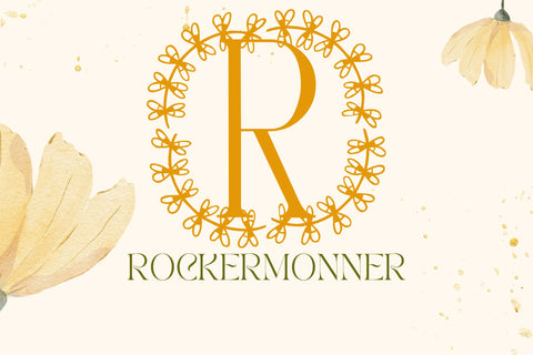 Botanika Ring Monogram Font Dm Letter Studio 