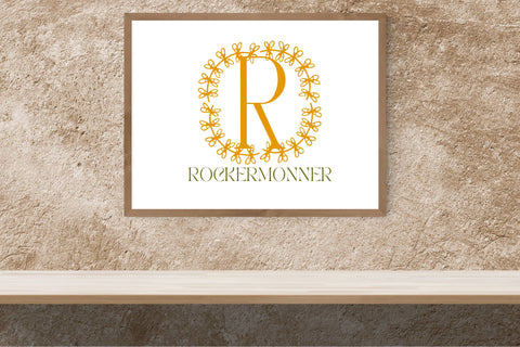 Botanika Ring Monogram Font Dm Letter Studio 