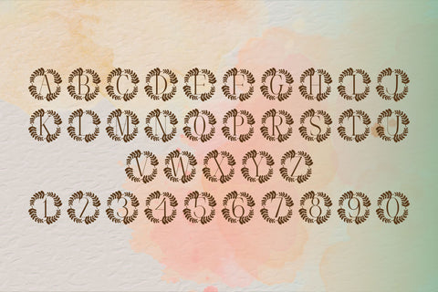 Botanique Monogram Font Dm Letter Studio 