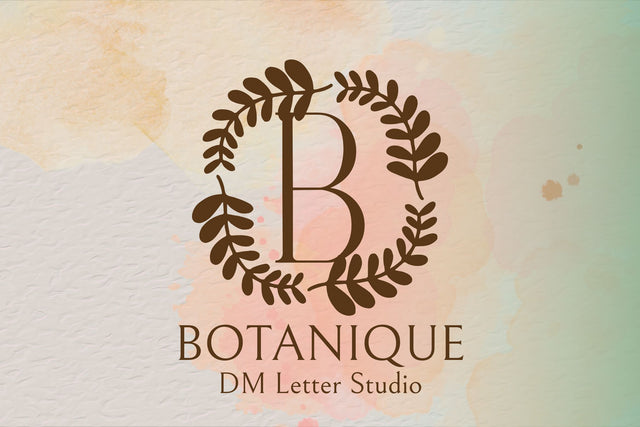 Botanique Monogram Font Dm Letter Studio 