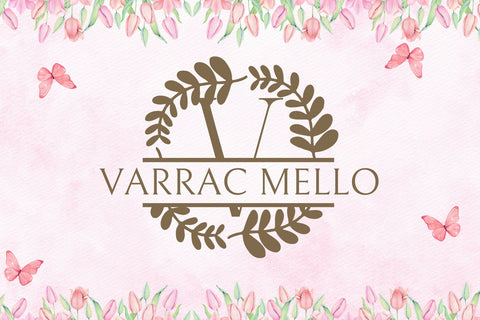 Botanique Split Monogram Font Dm Letter Studio 