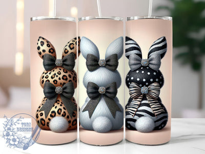 Boujee Easter Bunny Tumbler, Easter Bunny Tumbler, Stylish 20oz Wrap, Sublimation Design, Trendy Gift Idea, Whimsical Bunny Wrap, Spring Easter Tumbler Sublimation ToriDesigns 