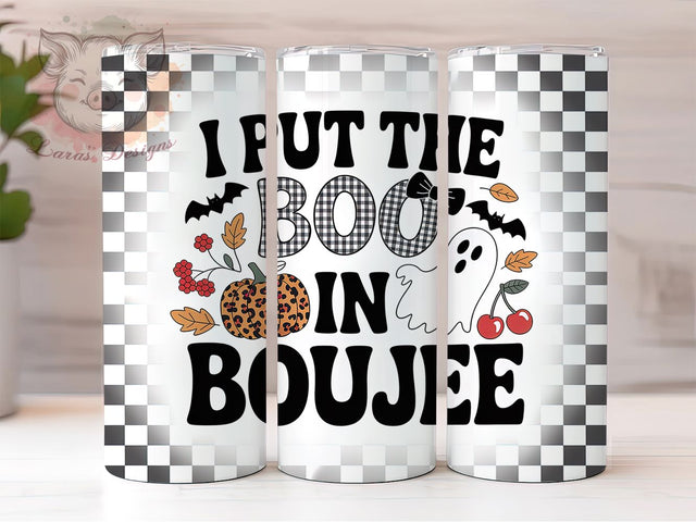 Boujee Glam Ghost Halloween Tumbler, Boo in Boujee Wrap, Sassy Spooky Sublimation, 20oz Halloween Tumbler, Glam Ghost Design, Cute Halloween Wrap, Stylish Fall Drinkware Sublimation Lara' s Designs 