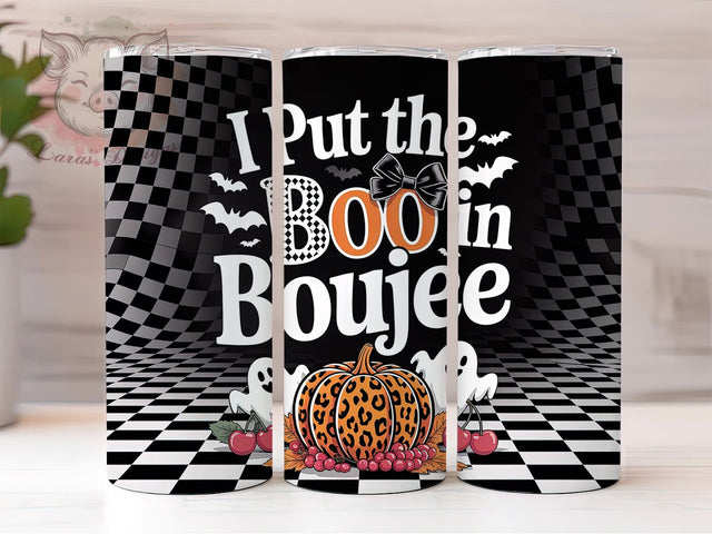 Boujee Glam Ghost Halloween Tumbler, Boo in Boujee Wrap, Sassy Spooky Sublimation, 20oz Halloween Tumbler, Glam Ghost Design, Cute Halloween Wrap, Stylish Fall Drinkware Sublimation Lara' s Designs 