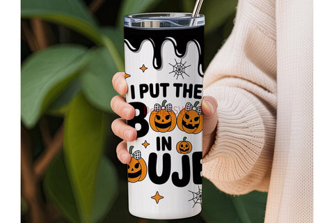 Boujee Halloween 20oz Tumbler Wrap Sublimation DesignSVG 