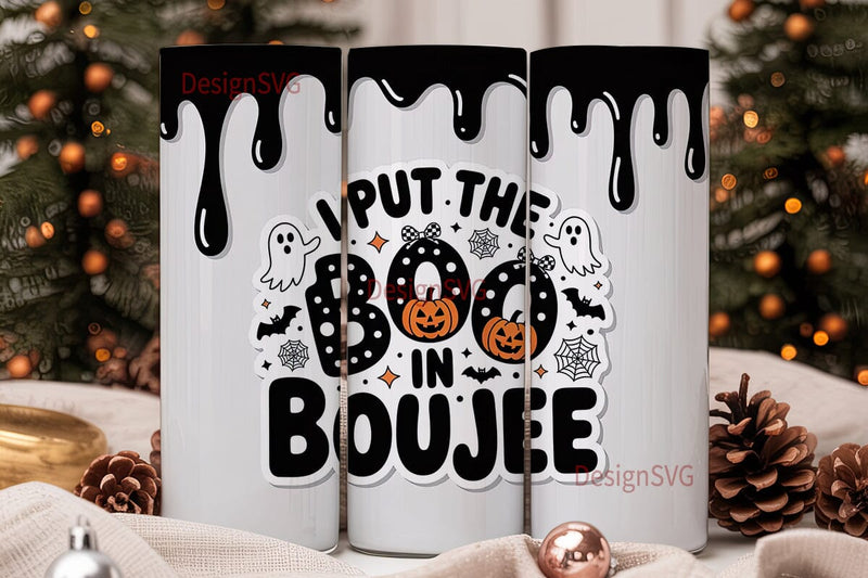 Boujee Halloween 20oz Tumbler Wrap Sublimation DesignSVG 