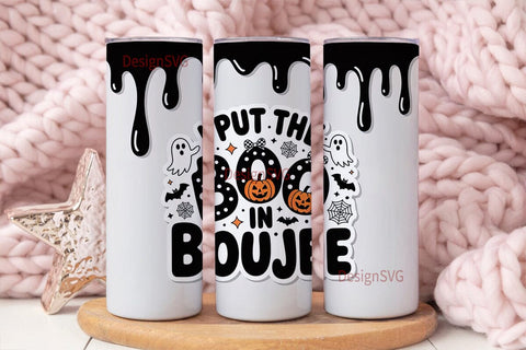 Boujee Halloween 20oz Tumbler Wrap Sublimation DesignSVG 