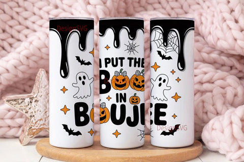 Boujee Halloween 20oz Tumbler Wrap Sublimation DesignSVG 